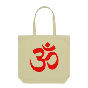 “Om” in Hindi, Devnagri Printed Tote Bag